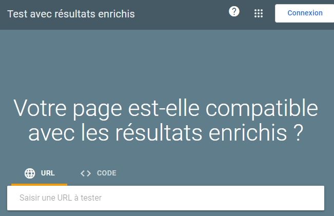 Outil de test des données structurées